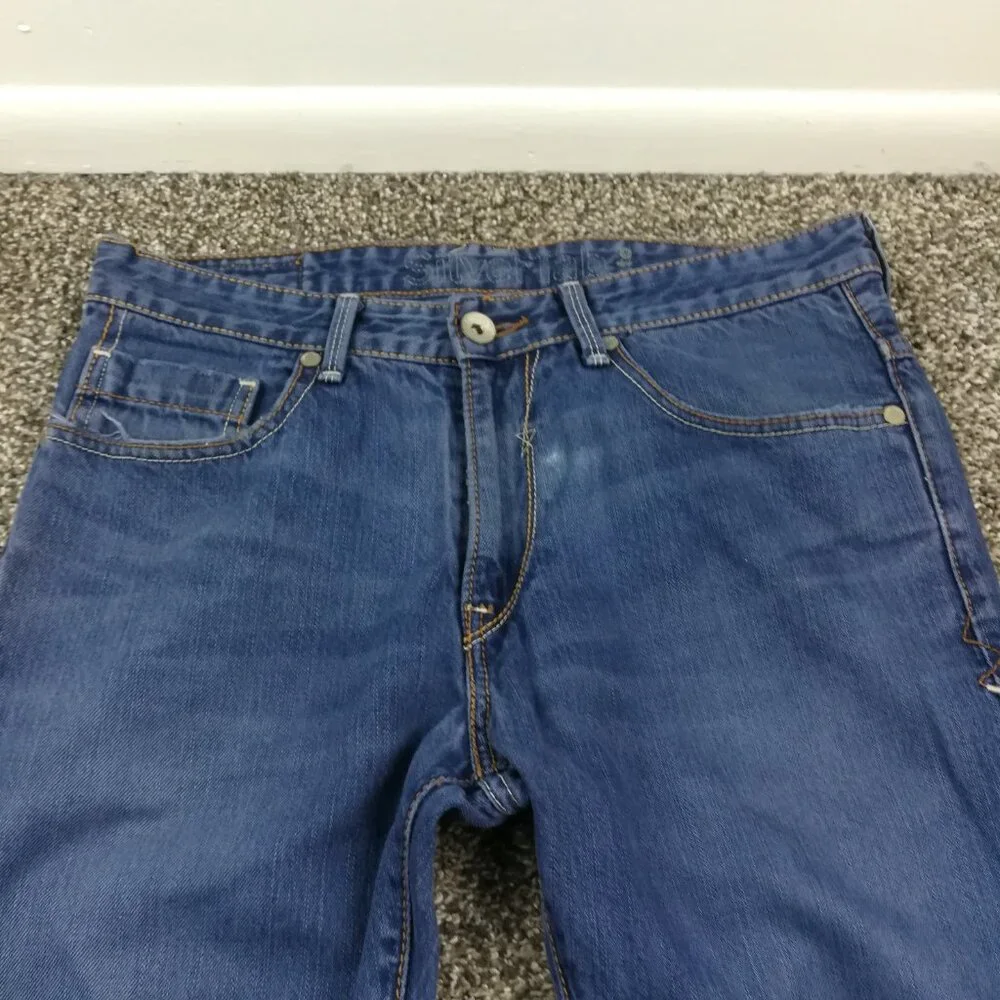 Vintage Y2K Levis SilverTab Jeans Slim Straight 31x32 (Fits 32x32) Flap Pockets